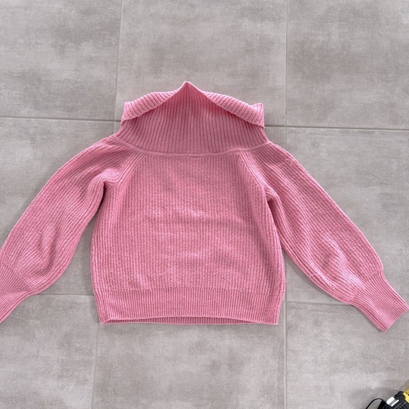 Gently Worn Abound Women's Pink Cropped Cowl/Turtleneck Sweater - XS - Picture 7 of 7